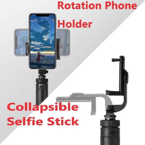 66" Selfie Stick Tripod for Cell Phone & Camera, Expandable Tripod with Remote Control, Portable for iPhone/Gopro