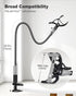 SAIJI Gooseneck Bed Phone Holder, Flexible Long Arm Phone Mount for Desk, Clip Bracket Clamp Stand for 4.0-6.5'' Mobile