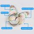 Cell Phone Ring Holder, Butterfly Phone Ring Grip Stand 360° Rotation Compatible with iPhone, All Android Smartphones