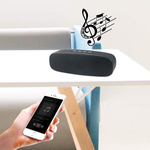 Wireless Bluetooth Speaker with AUX/USB/TF Card Slot, Outdoor Portable Stereo Speaker with Enhanced Bass for Travel,