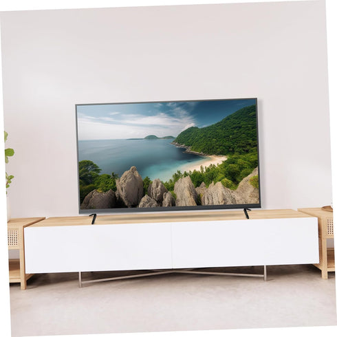 STOBOK 2pcs 32-55 Inch Universal Tv Stand Legs with Screws Tabletop Bracket Compatible with Roku Screens Plastic Tv