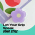 On The Grip OnTheGrip Cute Solid Color Daisy Flower Design Collapsible Mobile Phone Grip Stand Holder for Smartphone