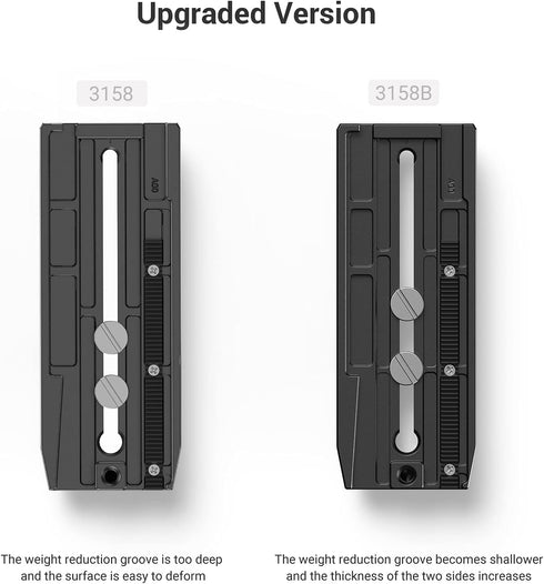 SmallRig 5" Quick Release Plate for Manfrotto-Type, Compatible with DJI RS 4/RS 4 Pro/RS 2/RSC 2/Ronin-S/RS 3/RS 3 Pro