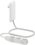 LIDER Flat-Face Outlet Extender with 3 Receptacles, Ultra-Thin Wall Plate Plug with Cord