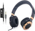 MONODEAL Active Noise Cancelling Headphones with Microphone, Folding Lightweight Travel Headsets, Hi-Fi Deep Bass