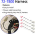 Speaker Connector Wire Harness, Replace 72-7800 Compatible with Honda Civic, CR-V, Accord, Acura, 4 Pack