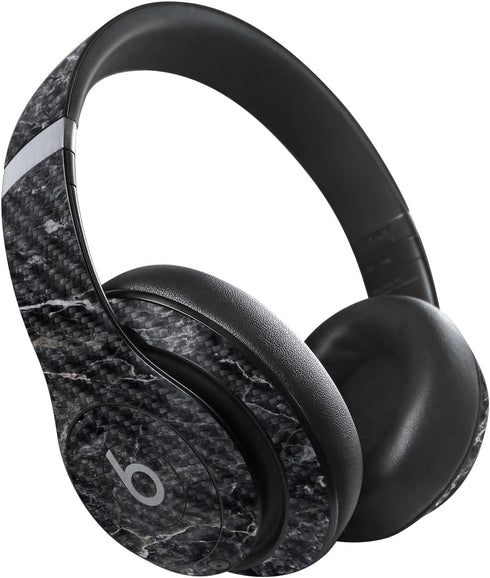 MightySkins Carbon Fiber Skin for Beats Studio Pro - Onyx Marble, Durable Textured Finish