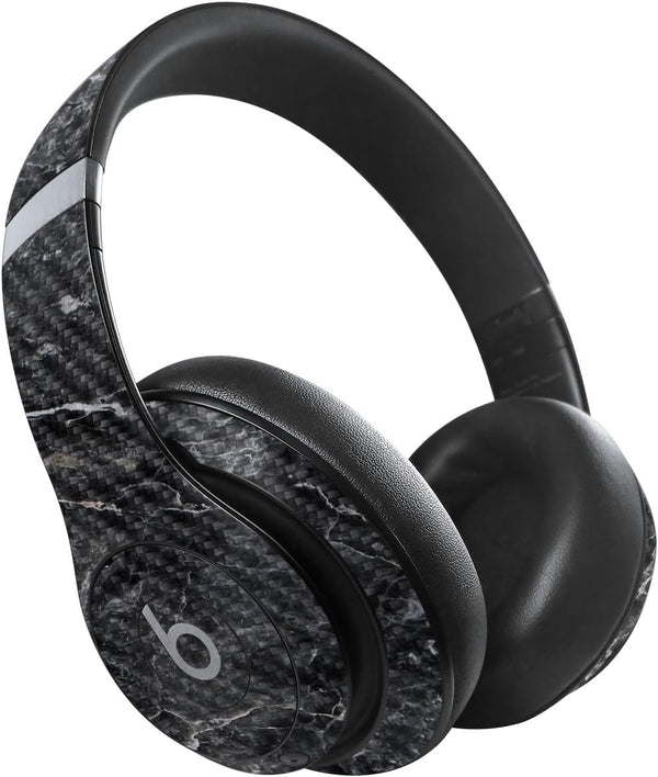 MightySkins Carbon Fiber Skin for Beats Studio Pro - Onyx Marble, Durable Textured Finish