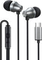 iRAG A101C USB C Headphones Earbuds with Microphone, Wired Type C Plug in in-Ear Earphones for Samsung Galaxy, Google