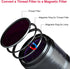 Kase 72mm 72mm Magnetic Lens and Filter Adapter Ring Kit - Convert Screw-in Thread Filter to Magnetic, Ultra-Thin
