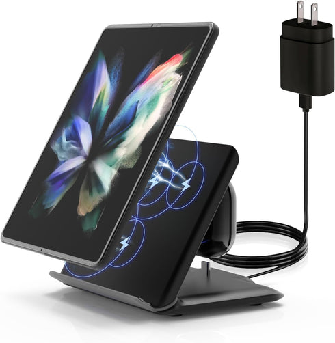 2 in 1 Fast Wireless Charging Station for Samsung Galaxy Z Fold Wireless Charger: Compatible with Galaxy Z Fold