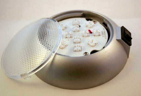Battery Powered LED Dome Light - High Power White LED Downlight for Home, Auto, Truck, RV