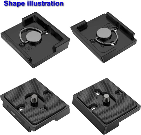 SIOTI 200PL-14 Quick Release Plate - Compatible for Manfrotto Tripods Head with RC/RC2/XPRO