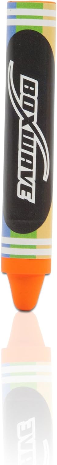 Stylus Pen for iPad (Stylus Pen by BoxWave) - KinderStylus, Crayon Shaped, Thick Kids Stylus for iPad, Apple iPad - Orange