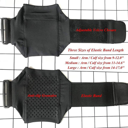 Equestrian Cell Phone Leg Band Holder for Calf, Running Workouts Arm Band Strap Pouch for iPhone 6 6S 7 8 X Plus,