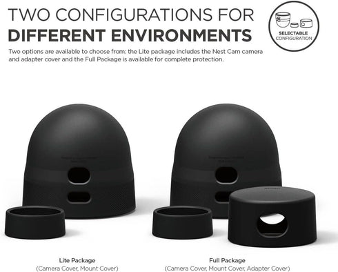elago Silicone Cover for Nest Cam Outdoor Security Camera - All Weather Protective Skin, Easy Installation [3 Pcs,
