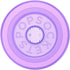 PopSockets Round Magnetic Base Only, Compatible with Tops, Lavender - Dusty Lavendar