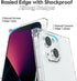 for iPhone 13 Mini Clear Case Square Edge, Transparent TPU Silicone Rubber Phone Case for Women Girl, Soft Airbag Bumper