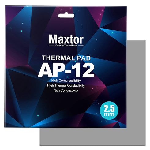 Thermal Pad 14.8 W/mK, 120x120x2.5mm Silicone Non-Conductive Cooling Pad for Laptop Heatsink/SSD/CPU/IC/LED