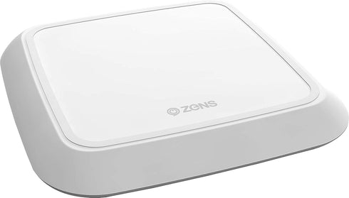 ZENS Wireless Single Qi Charging Pad with 10 Watt Power Output for Apple iPhone, Samsung Galaxy, and Qi-Enabled Devices