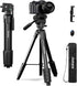 Jishane Camera Tripod, Travel Tripod for Camera Canon EOS Rebel Nikon, 61" Lightweight