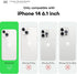 LOVE 3000 Calke Green iPhone 14 Case, Premium Silicone with Soft Anti-Scratch Microfiber Lining Shockproof