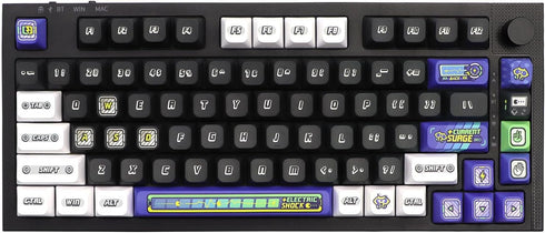 JSJT PBT Keycaps, 154 Keys Custom Keycaps, JSA Profile, Power Loading Themed Keycap Set for Cherry MX Switches