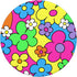 Psychedelic Daisy Flower Power Swirl PopSockets Swappable PopGrip - Hippie Indie Aesthetic