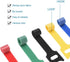HMROPE 60PCS 6-Inch Fastening Cable Ties Reusable, Premium Adjustable Cord Ties, Microfiber Cloth Cable Management