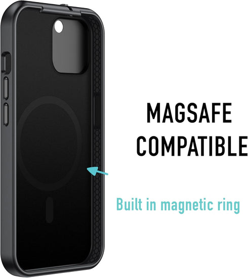 Spy-Fy iPhone 15 Plus Privacy Case - Camera Covers Front and Rear | Magsafe Compatible, Kickstand, 6-Foot Drop Proof |