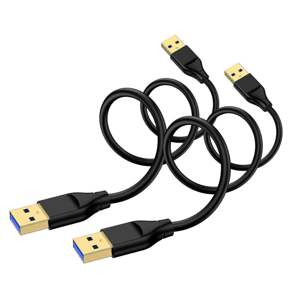 USB to USB Cable 10FT, 2Pack USB3.0 Cable Male to Male Double