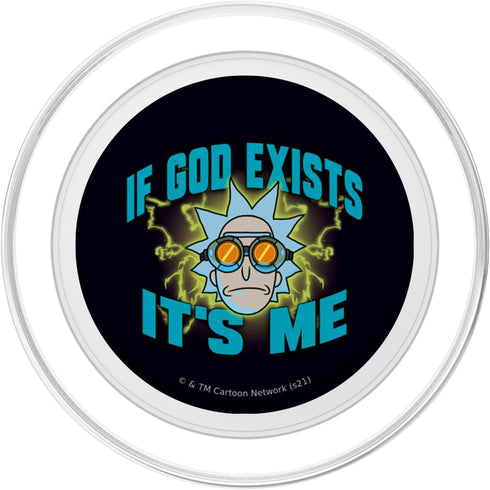 PopSockets MagSafe PopGrip for iPhone, Rick and Morty If God Exists