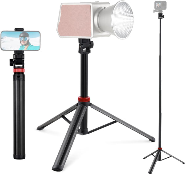 YSKE MT-79 Light Stand Tripod 81", 7-Section 0.8lbs, Foldable - Camera Phone Mount