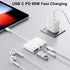 USB C to 3.5mm Audio Adapter, 3 in 1 USB-C to USB Adapter with 3.5mm Headphone Jack and 60W PD