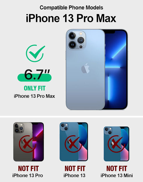 Poetic Neon Series Case for iPhone 13 Pro Max, Dual Layer Heavy Duty Slim Shockproof Protective Cover, Mint
