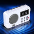UXELY Shower Speaker - AM/FM Radio With LCD Display, Portable Stereo With Earphone Port for Home, Beach, Hot Tub