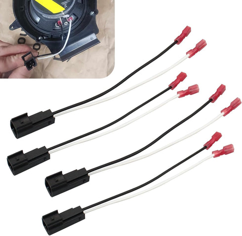 lekudo 4 PCS Car Speaker Wiring Harness Plug Connector, 72-5600 Waterproof Shell Heat-Resistant