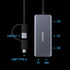USB3.0 Type-C 5in1 Multi Card Reader, SD/Micro SD/CF/MS/XD Memory Card Adapter for PC/Laptop/Smartphone/Tablets