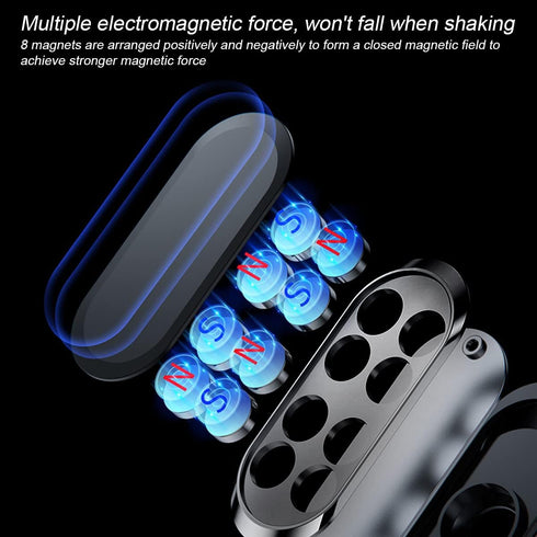 Magnetic Phone Mount for Car, Universal Flat Phone Magnet for Dashboard, Wall, Compatible with Cell Phones and Mini