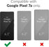 oakxco for Google Pixel 7A Phone Case Liquid Silicone, Cute Thin Slim Soft Rubber TPU Plain Smooth Gel Cover for Women Girl Aesthetic Design, Matte Solid Protective & Shockproof, Nude Light Brown