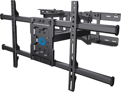 Full Motion TV Wall Mount by Pipishell, Articulating Arms for 37-75 Inch TVs, Max VESA 600x400mm, 132lbs