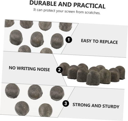 40 Pcs Stylus Cloth Tip Touchscreen Pen Tips - Replacement Caps for Pencil Capacitive Stylus Cap Stylus Pen Cap