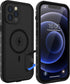 Diverbox Waterproof Case for iPhone 12 Pro Max, Durable Shockproof Cover with Kickstand & Screen Protector (Black)
