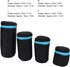 4Pcs Neoprene Waterproof DSLR Camera Lens Pouch Zipper Bag with Metal Hook for Camera Lens