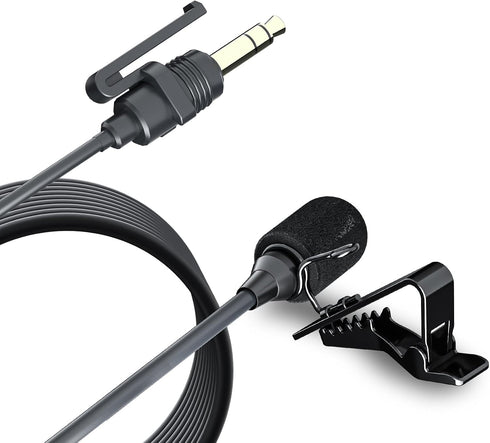 COMICA CVM-SM-O1 Professional Lavalier Lapel Microphone Omnidirectional Clip-on Condenser Mic, Lav Mic for