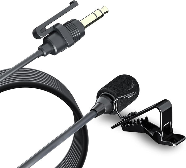 COMICA CVM-SM-O1 Professional Lavalier Lapel Microphone Omnidirectional Clip-on Condenser Mic, Lav Mic for