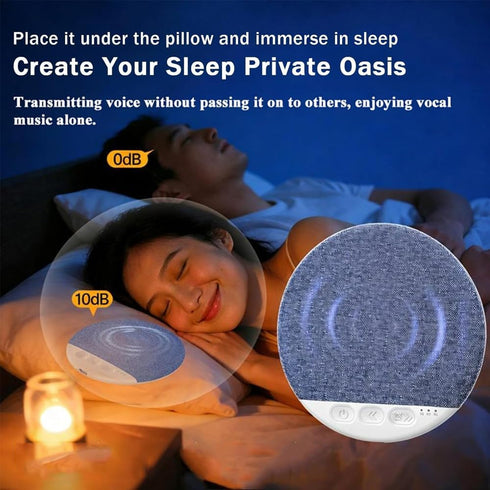 Generic 2026 11mm New Sleep Speaker Under Pillow, Ultra Thin Under Pillow Speaker with White Noise Timer, Stereo Bass