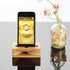 UnnFiko Wooden Sound Amplifier Stand Holder for iPhone, Natural Loudspeaker Mini Megaphone Cell Phone Stand