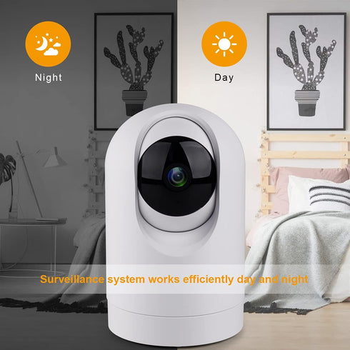 Indoor Security Camera Wireless, 2K Smart Home IP Camera with Two-Way Audio, Night Vision, App Remote Control