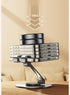 JUEJUEZI Foldable Cell Phone Stand, Metal Portable Phone Holder, Fully Adjustable Rotatable Cell Phone Holder for Desk